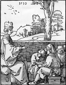 La lección escolar, 1510 de Albrecht Dürer